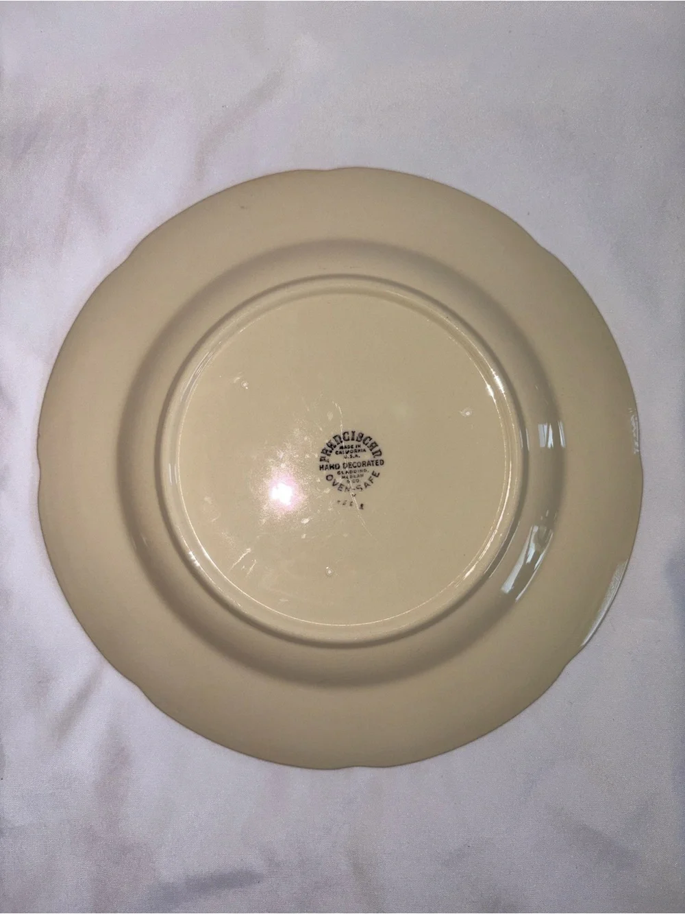 Franciscan Vintage Apple Dinner Plates Set of 4 Hand Painted 10” USA - As Is